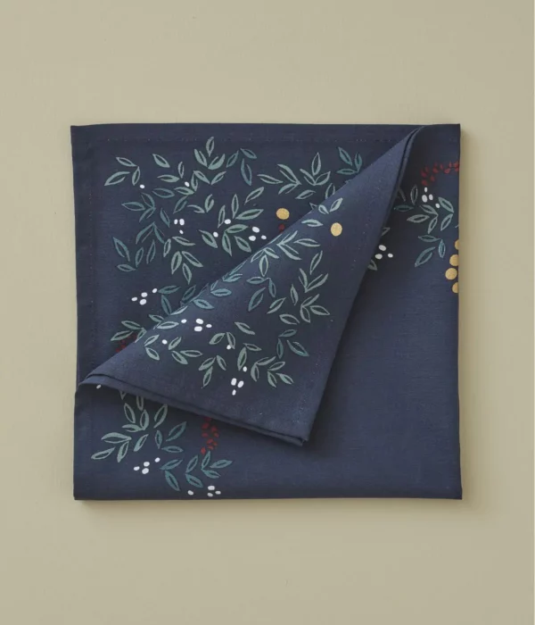 Lot de 4  Serviettes De Table 100% coton 42x42 - Sylvie Thiriez