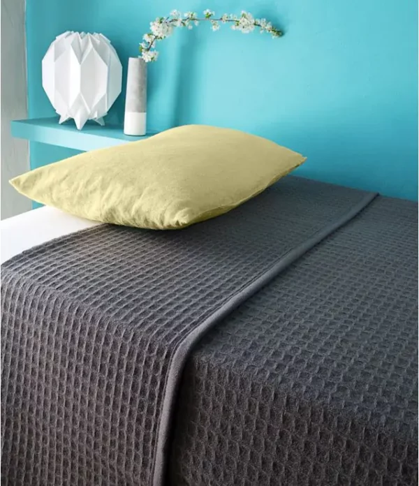 Couverture d'été 100% laine de mérinos Nuage " Brun de Vian tian"