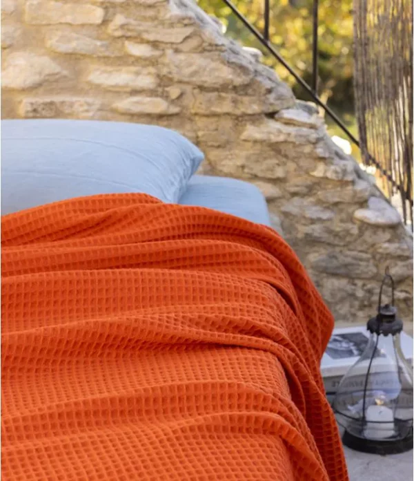 Couverture d'été 100% laine de mérinos Nuage " Brun de Vian tian"