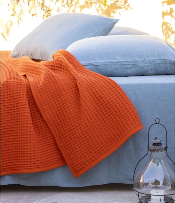 Couverture d'été 100% laine de mérinos Nuage " Brun de Vian tian"