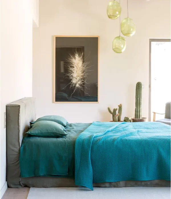 Couverture d'été 100% laine de mérinos Nuage " Brun de Vian tian"