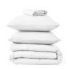 Drap plat percale de coton ou percale de coton lavé "Sylvie Thiriez"