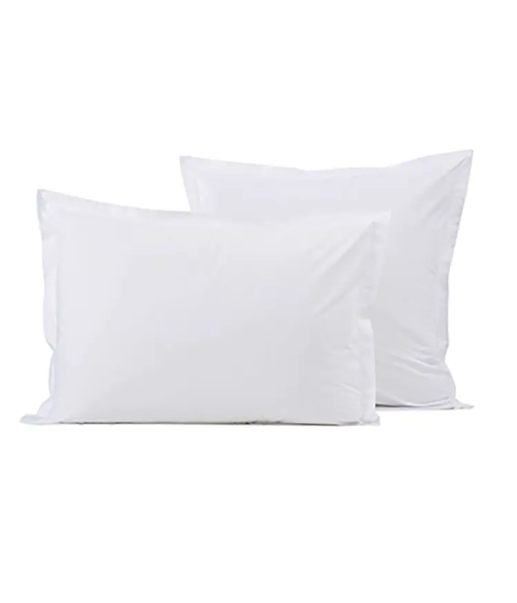 Taie d'oreiller percale de coton ou percale lavé