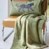 Coussin décoratif en coton 30x50 " Sylvie thiriez"