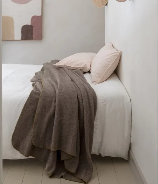 Couverture City  100% laine 400g/m2    "Brun de Vian -Tiran"