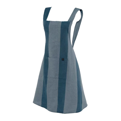Tablier en lin et coton