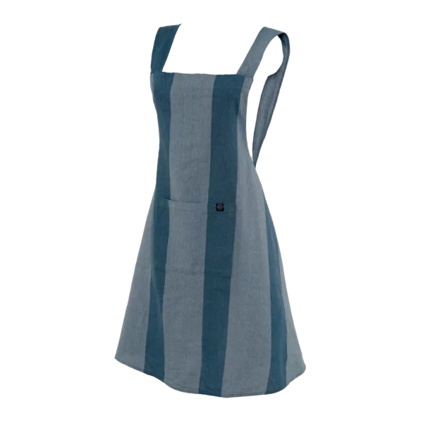 Tablier en lin et coton