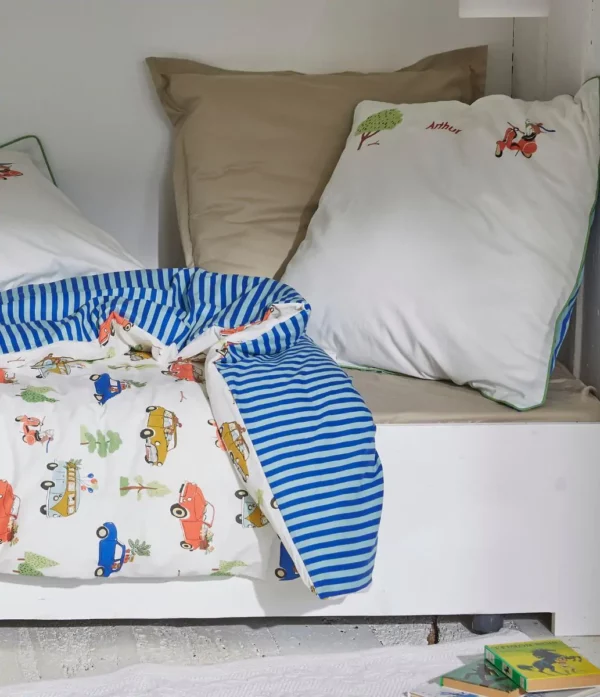 Housse de couette enfants 140x200  ou 80x120  coton Imprimé - Sylvie Thiriez