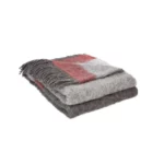 plaid_lima_rouge_gris Plaid Alpaga