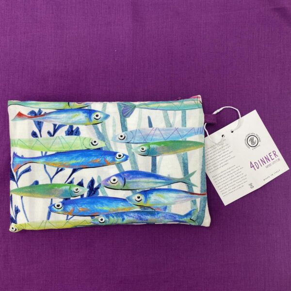 pouch-altomare-back Lot de 4 serviettes de table imprimées 100% lin " Tessitura toscana "